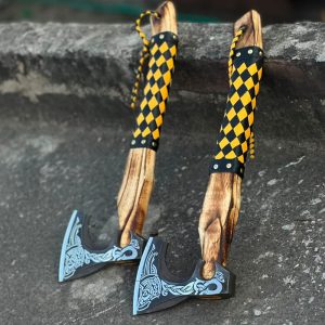 Braided Leather Viking Axe