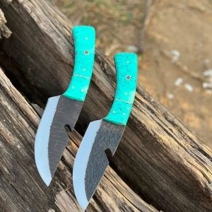 Turquoise Resin Hunting Knife