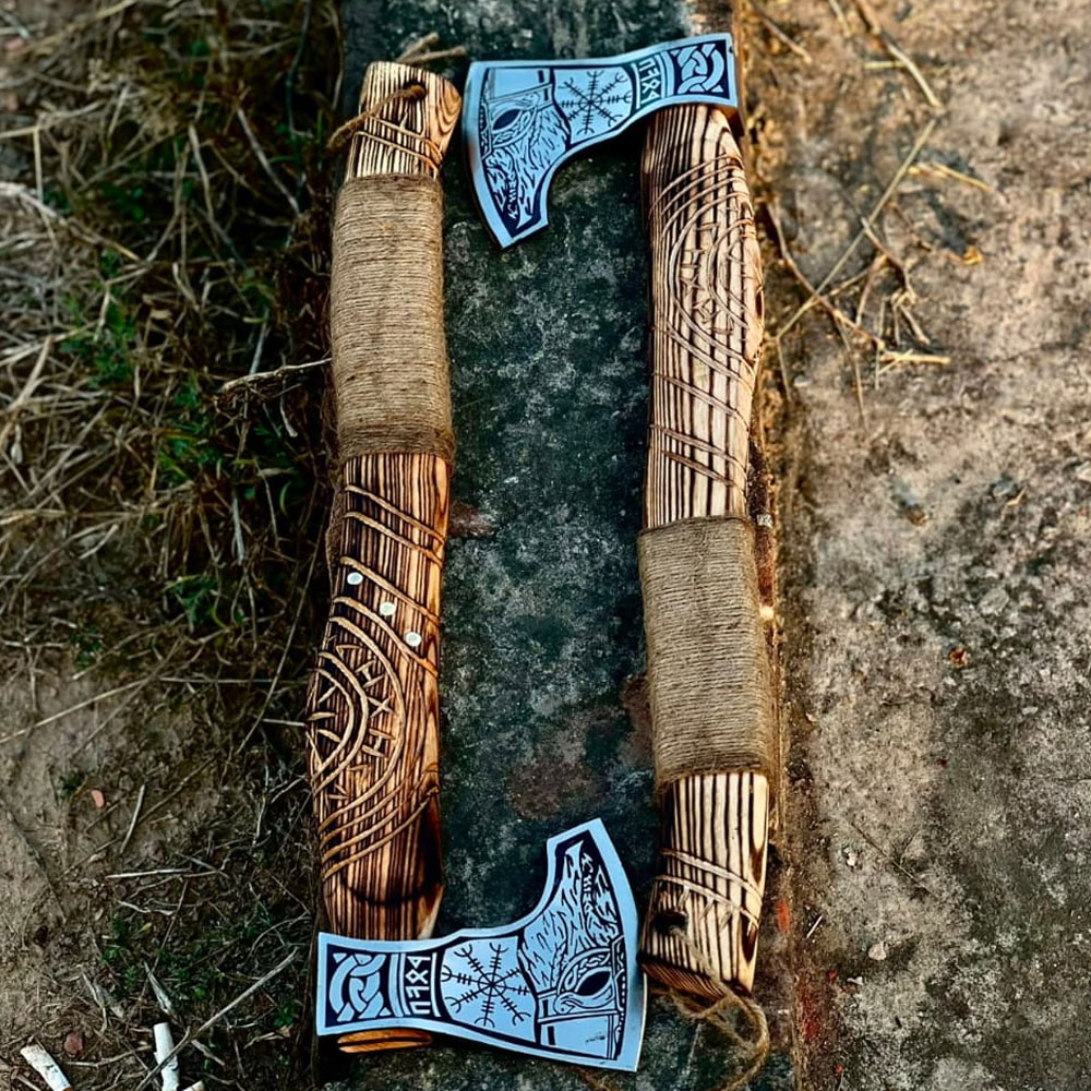 Twine-Wrapped Battle Axe - Image 2