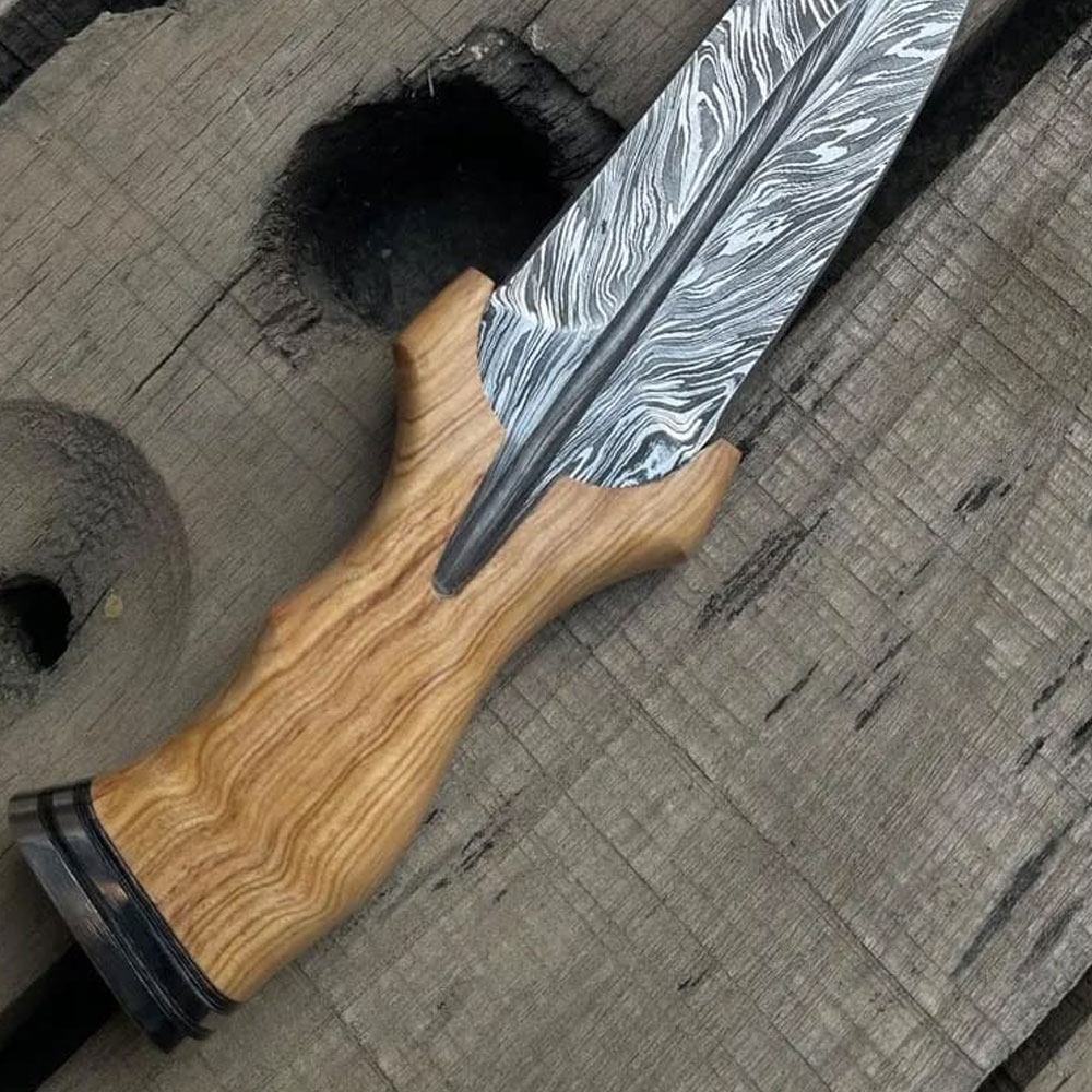 Premium Damascus Boot Knife - Image 4