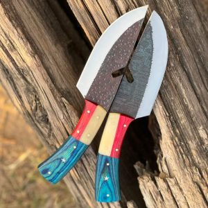 Hammered Lone Star Knife