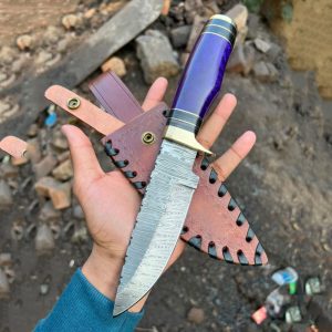 Hand-Forged Purple Knife