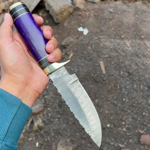 Hand-Forged Purple Knife