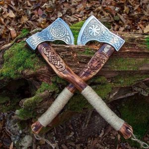 Rugged Brown Handle Outdoor Axe