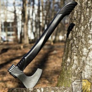Engraved Rustic Axe on Timber