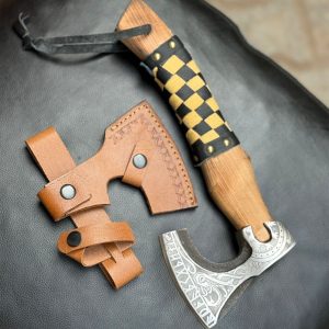Long Wooden Handle Traditional Axe