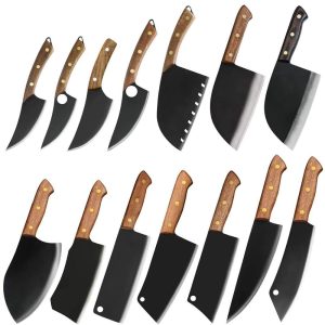 Premium 14-Piece Forged Blackout Pitmaster & Chef Knife Collection
